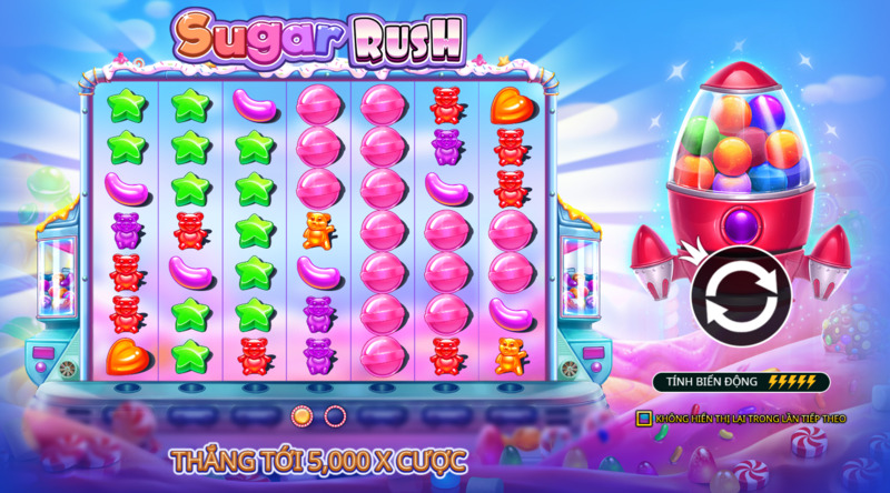 Sugar Rush có giao diện rất thu hút và bắt mắt