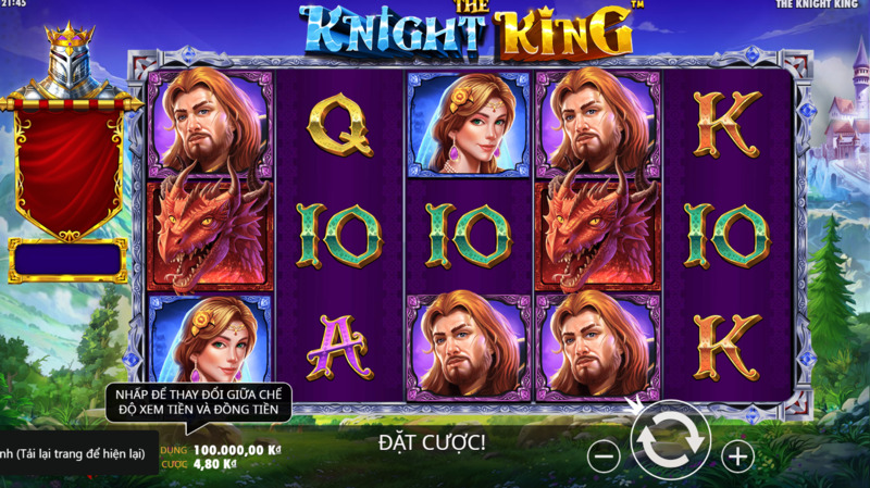 The Knight King là game được phát hành bởi Pragmatic Games